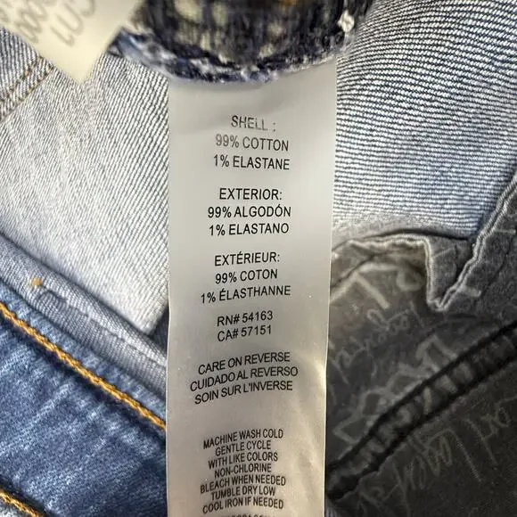 Karl Lagerfeld Paris Jeans Women's 16 Blue Cannes Straight High Rise L2TK2276 - Picture 7 of 14